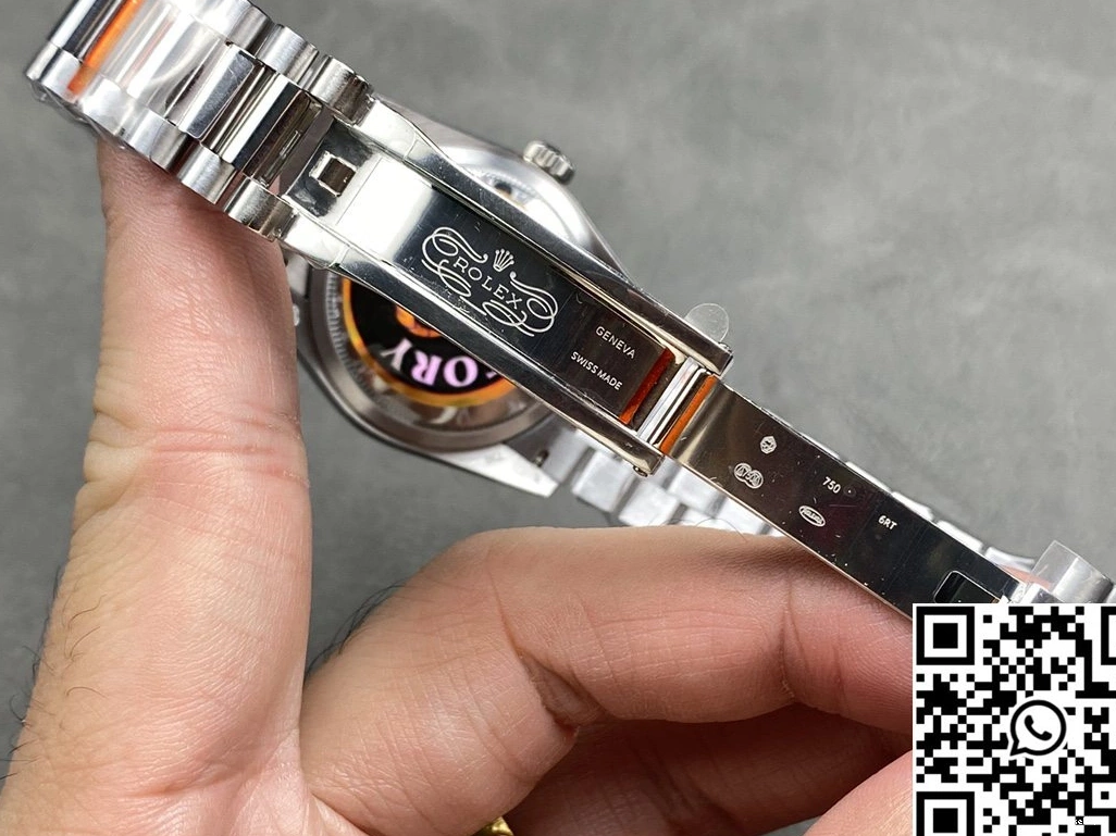 Steel Tungsten White Rolex M128236-0018 36mm Dial v5 Date Day QF Factory 1226